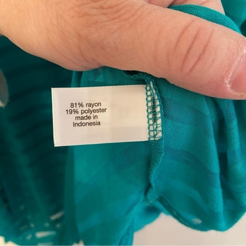 Lane Bryant green sheer top‎ Size 22/24 - Picture 6 of 7